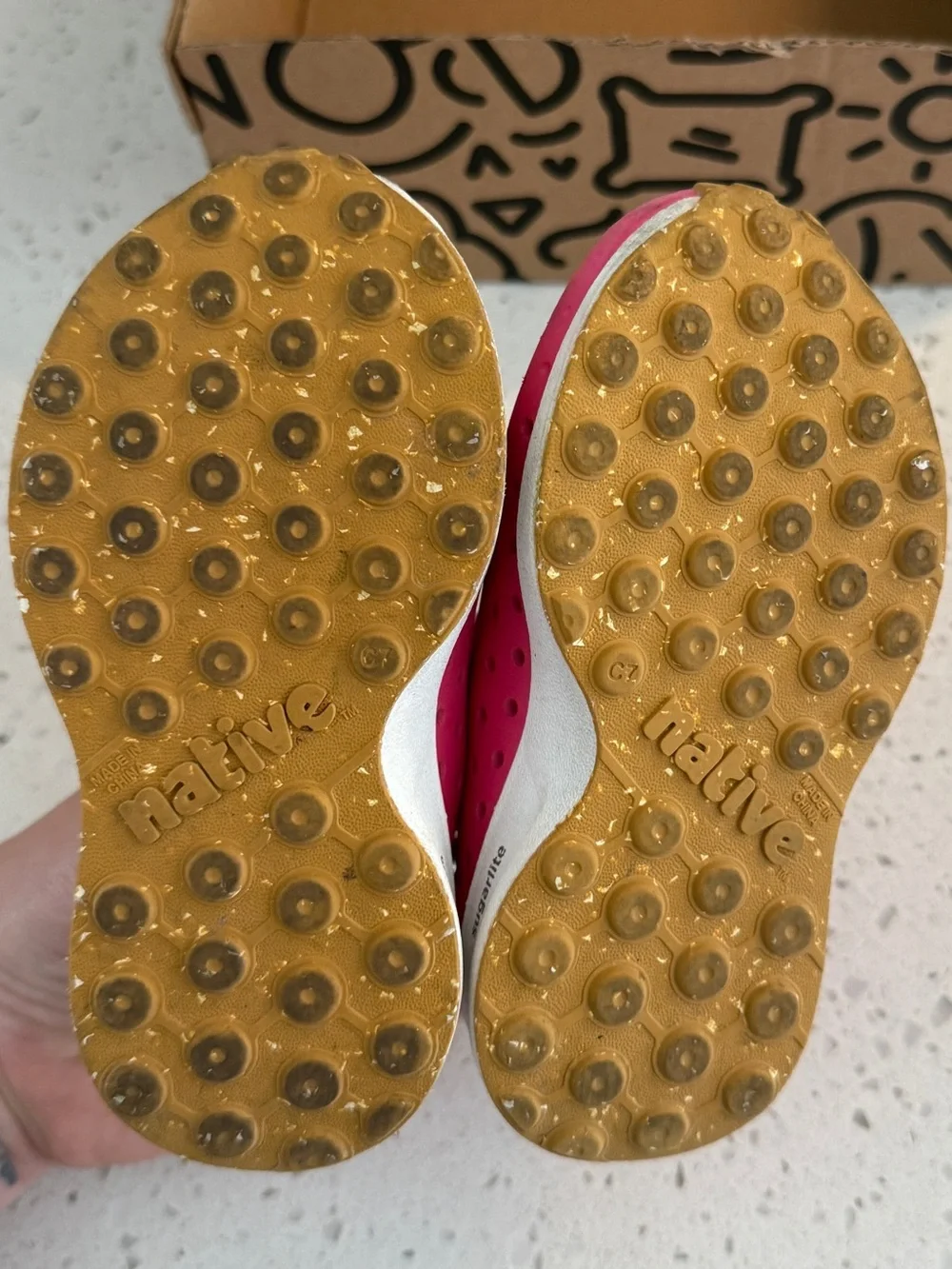 Native Robbie Sugarlite Pink Toddler Shoes